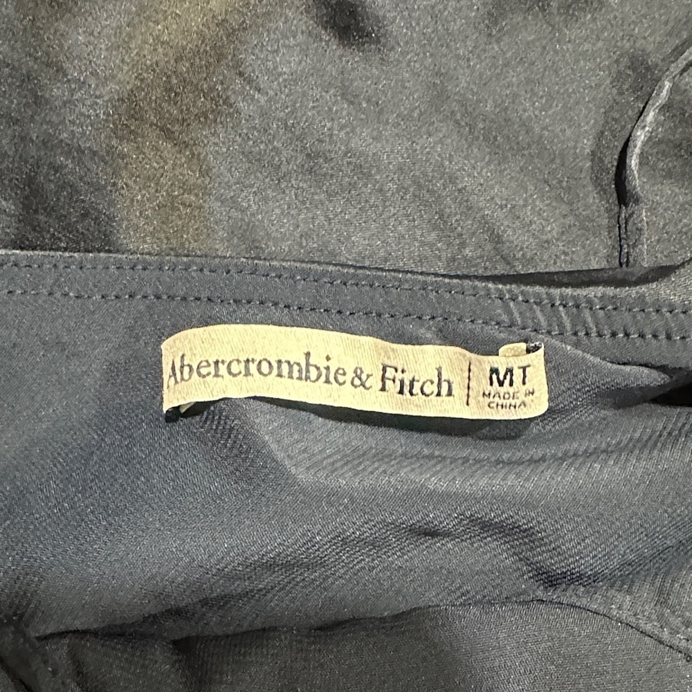 *ABERCROMBIE & FITCH* Navy Slip Dress w/ White Lace Bodice Size Medium Tall - Picture 8 of 8